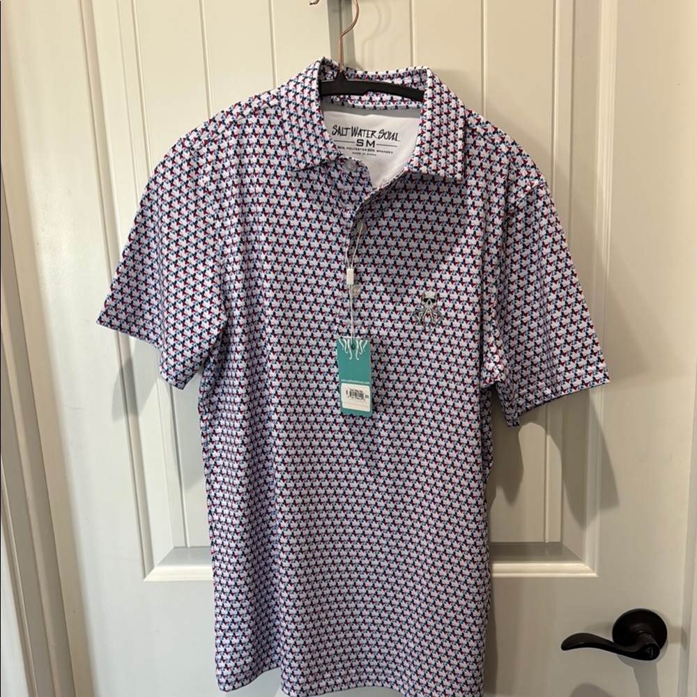 Men's Blue Patterned Shirt